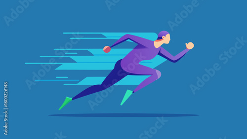 Vector Speed Runner Illustrations – Athletic Motion & Sprinting Graphics