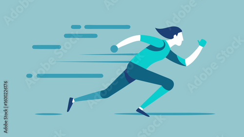 Vector Speed Runner Illustrations – Athletic Motion & Sprinting Graphics