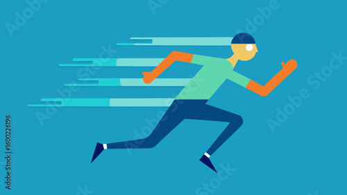 Vector Speed Runner Illustrations – Athletic Motion & Sprinting Graphics
