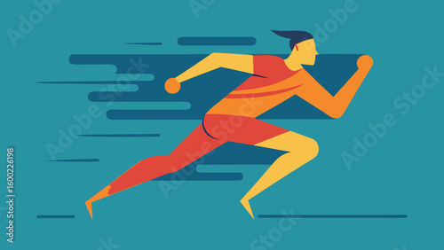 Vector Speed Runner Illustrations – Athletic Motion & Sprinting Graphics