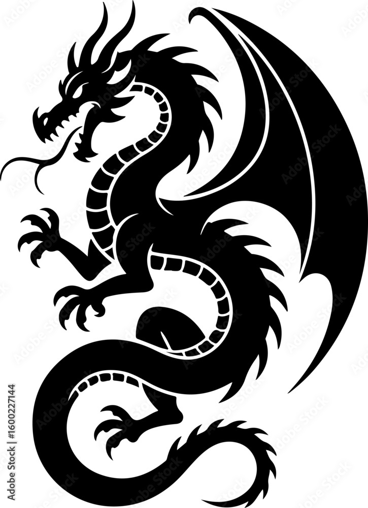 Fototapeta premium tribal tattoo, dragon tattoo, skull and rose, tattoo design bundle