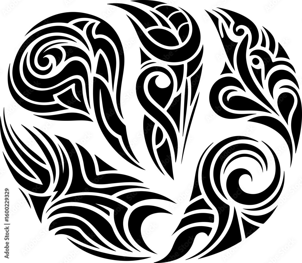 Fototapeta premium tribal tattoo, dragon tattoo, skull and rose, tattoo design bundle