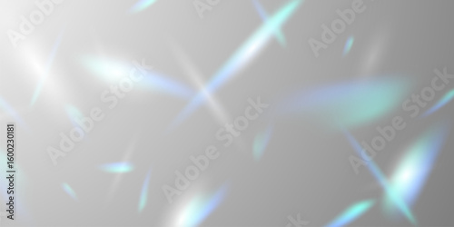 Light effect and zigzag ribbon falling from above on a beam of light, tinsel vector
