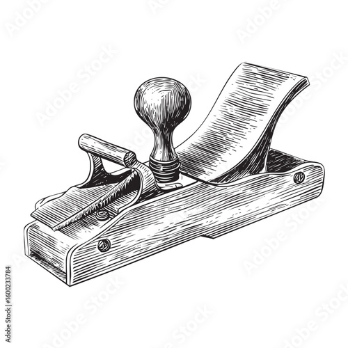 Classic woodworking hand plane for crafting fine furniture