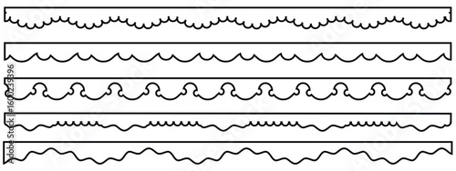 Photos Scalloped edge seamless set