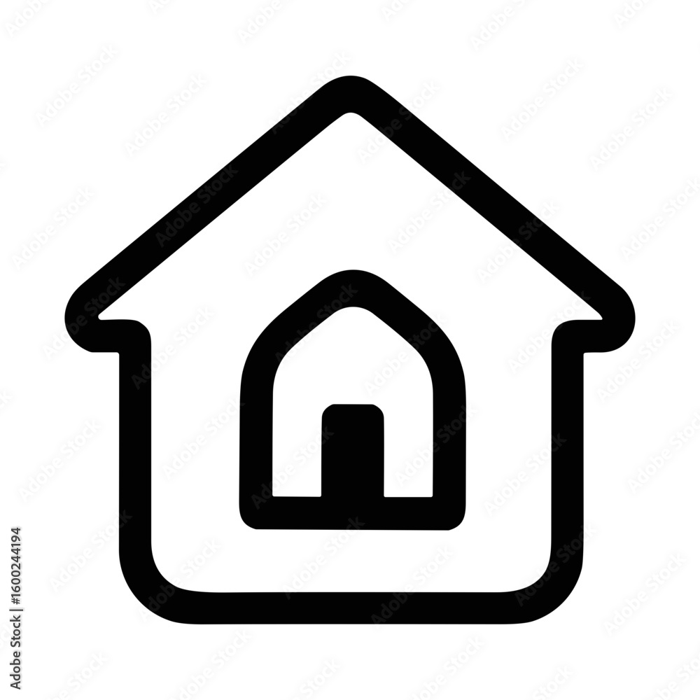 Simple Outline Home Symbol Shape Sign UI UX Icon Graphic Simple Outline Home Symbol Shape Sign UI UX Icon Graphic