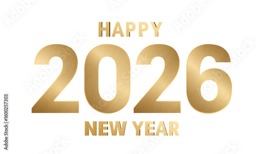 Golden Year Celebration isolated on a transparent background