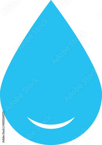 Blue water drop icon set. water bubbles repeating elements. clean water and hydration concepts. water conservation themes. Clean wash suds concept. Droplet sign
