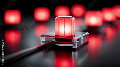 Red Alarm Lights Flashing Foreshadow Risk