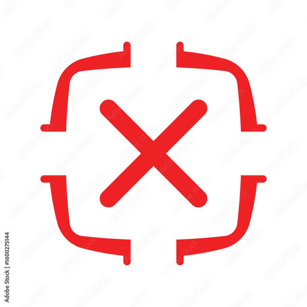 Obraz premium Red Cross mark icon