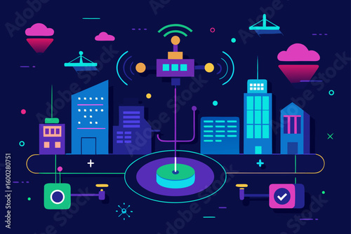 smart city command hub with real time traffic