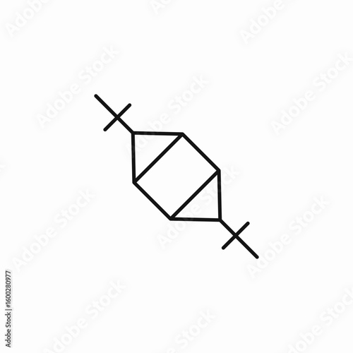 abstract geometric shape icon sign vector