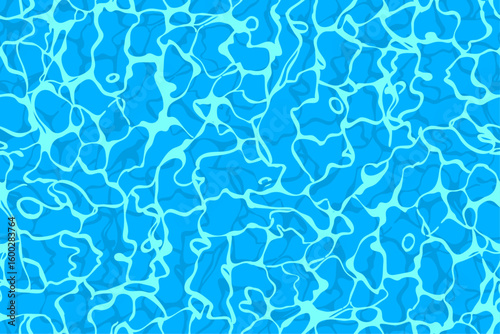vector seamless pattern texture. Summer cartoon illustration of sea water