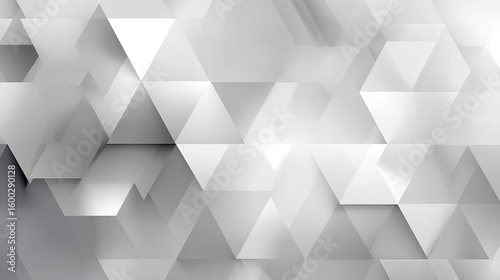 Seamless Light Grey Geometric Triangle Pattern