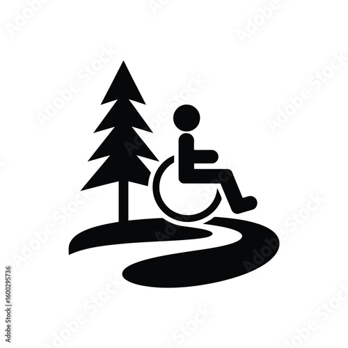 Accessible nature trail for wheelchair users