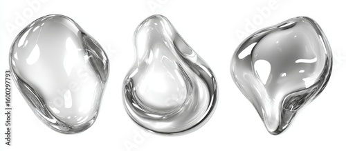 Set of 3d fluid liquid amorphous glasses