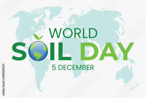 World Soil Day observed on December 5. Vector illustration
