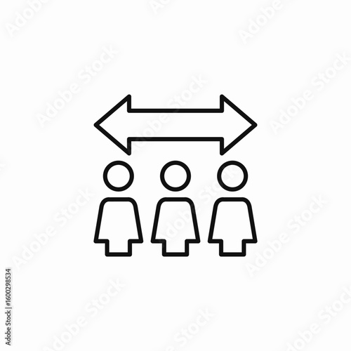 people exchange arrows icon sign vector