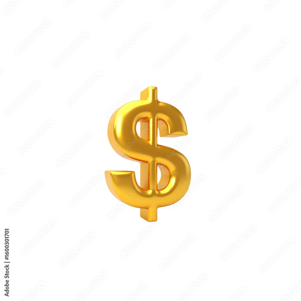 Shiny golden dollar symbol dollar sign currency Shiny golden dollar symbol dollar sign currency