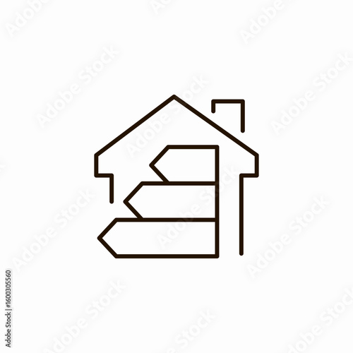 house energy efficiency icon sign vector