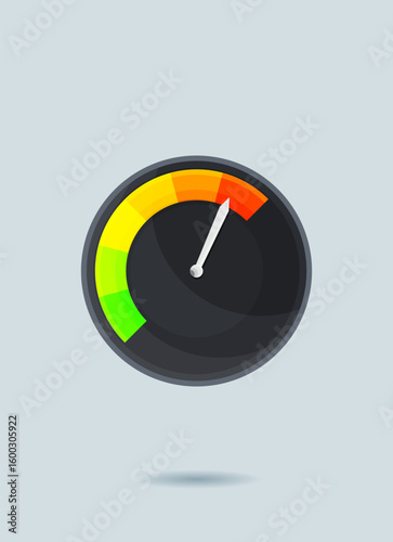 Set of Speedometer. Isolated. Eps10 vector.