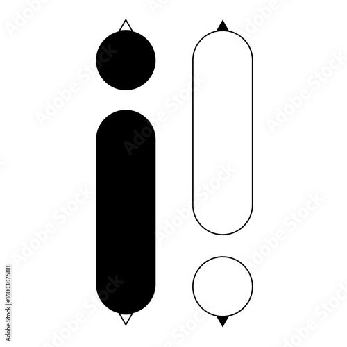 黒と白のフキダシ