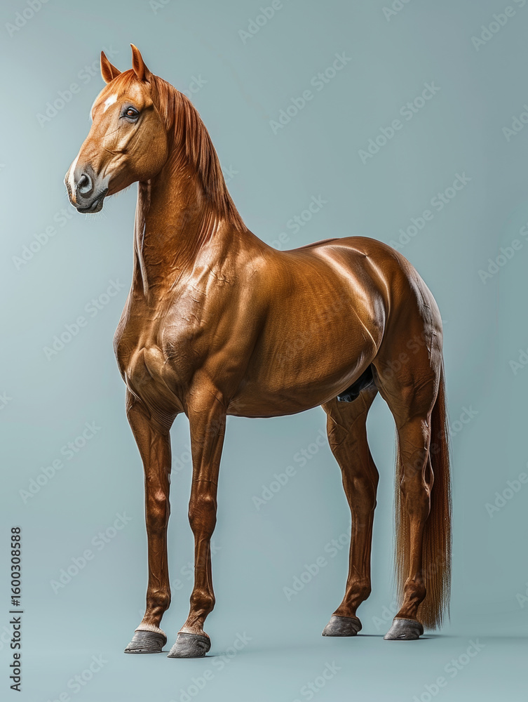 Obraz premium The fine horse in the traditional Chinese Year of the Horse