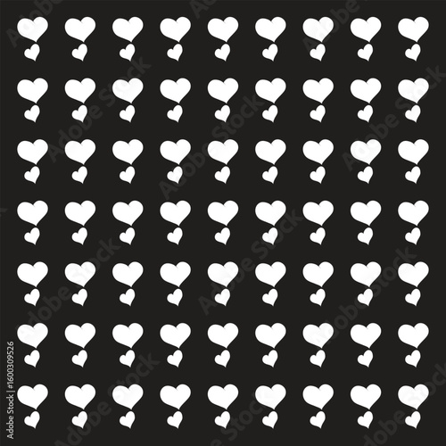 Hearts seamless girlish background. Suitble for prints, wrapping and backgrounds