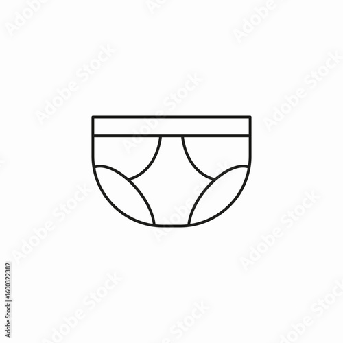 men underwear briefs icon sign vector