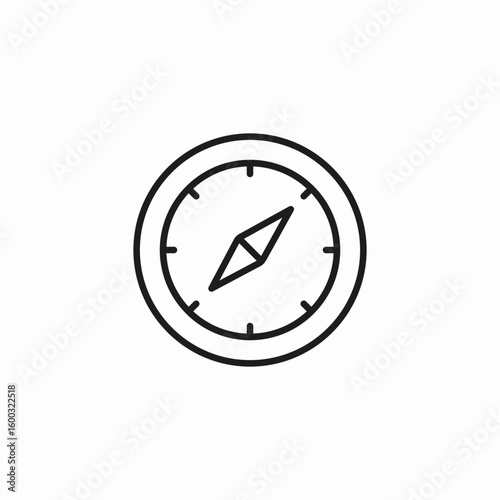 navigation compass direction icon sign vector