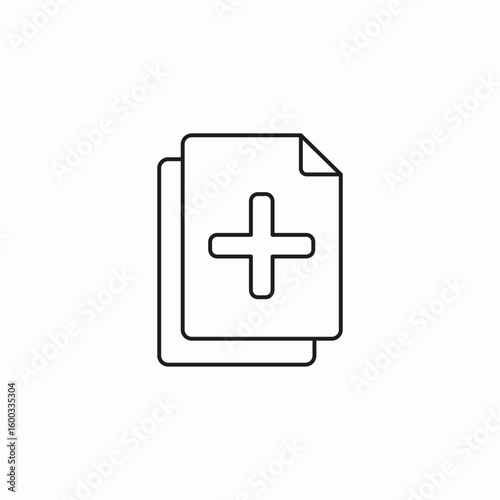 add document sign icon sign vector