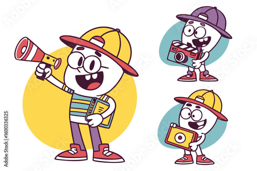 3D Emoticon Game Characters: Fun & Playful Digital Mascots for Mobile Apps