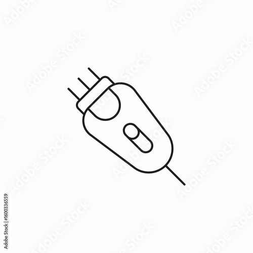 electric razor grooming icon sign vector