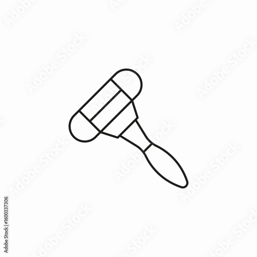 reflex hammer tool icon sign vector