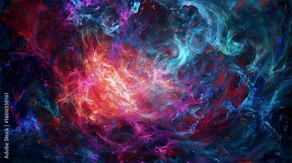 Abstract swirling colors in a dynamic cosmic display. Abstract swirling colors in a dynamic cosmic display.