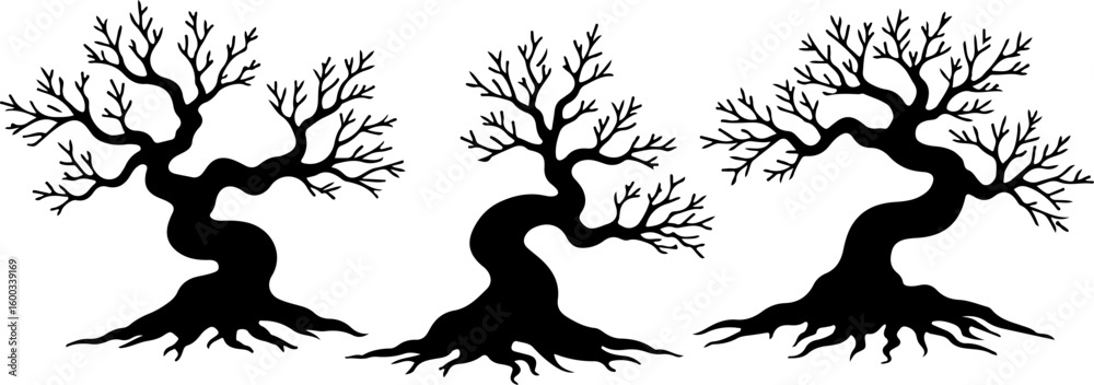 tree silhouettes, black tree vector, tree silhouettes, black tree vector,