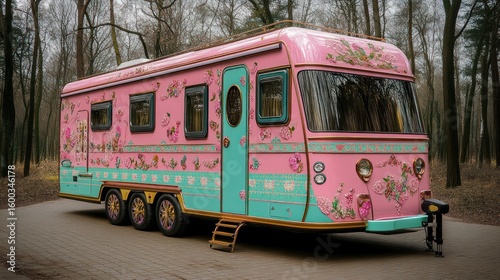 Enchanted Pink Caravan: A Fairytale on Wheels