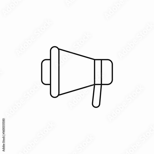 megaphone speaker loud icon sign vector