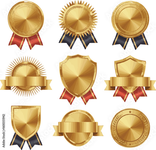 gold silver and bronze medals