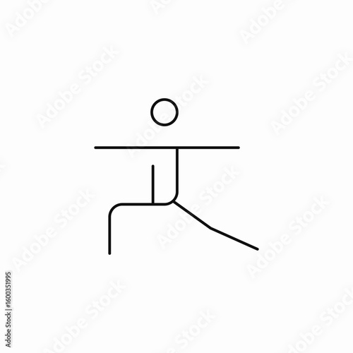 person stretching yoga icon sign vector