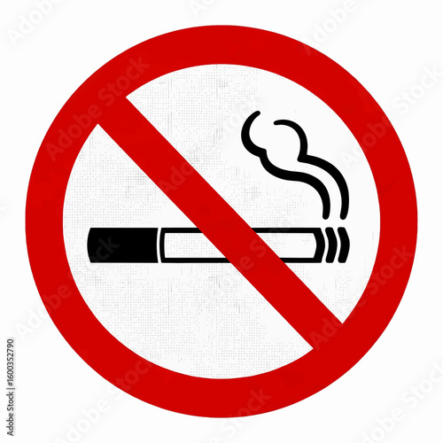 Symbolic No Smoking Health and Safety Message - Public Awareness