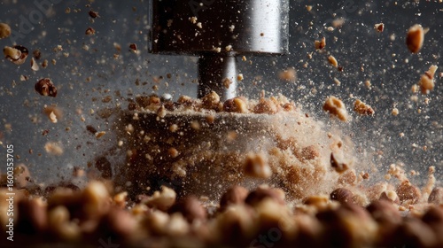 Crushing Hazelnut Explosion: A Culinary Moment Captured