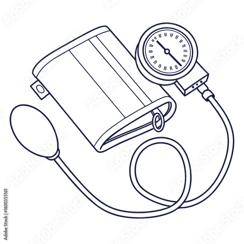 Blood pressure monitor with gauge and bulb medical device health check