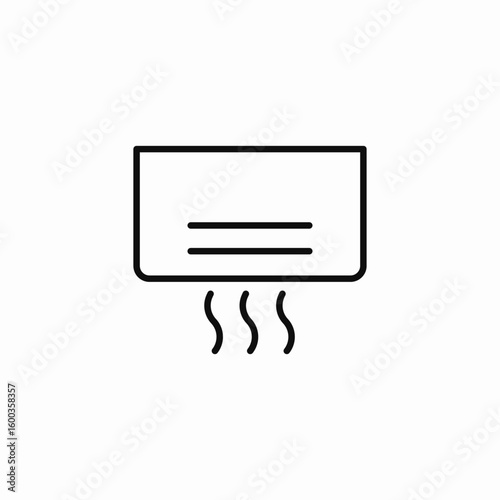 air conditioner unit icon sign vector