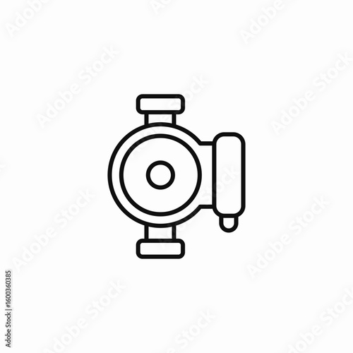 industrial pump icon icon sign vector
