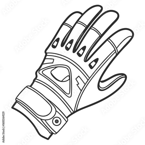 Protective glove with reinforced knuckles and ventilation hand protection safety