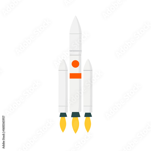 Rocket Launch Space Booster Symbol of Technology Innovation