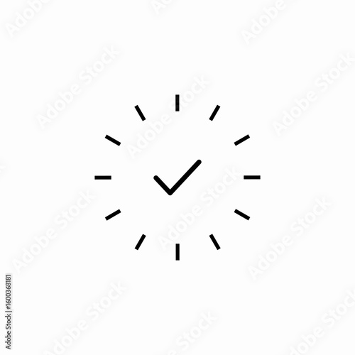 completed task check icon sign vector