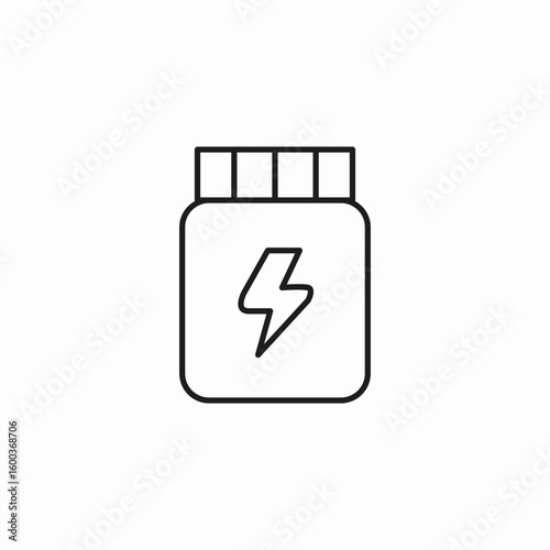energy drink bottle icon sign vector