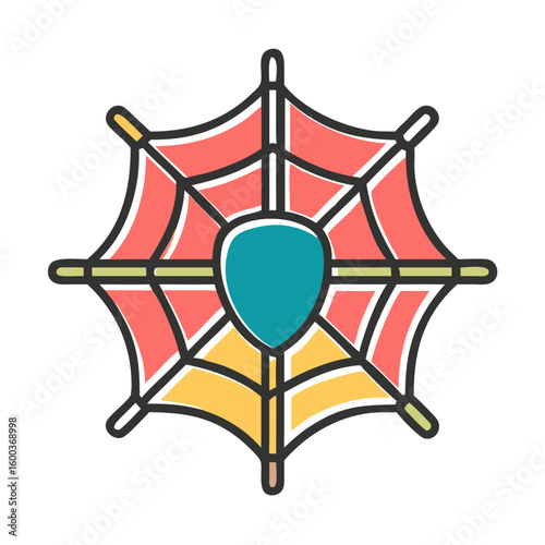 spider web icon vector  